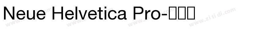 Neue Helvetica Pro字体转换